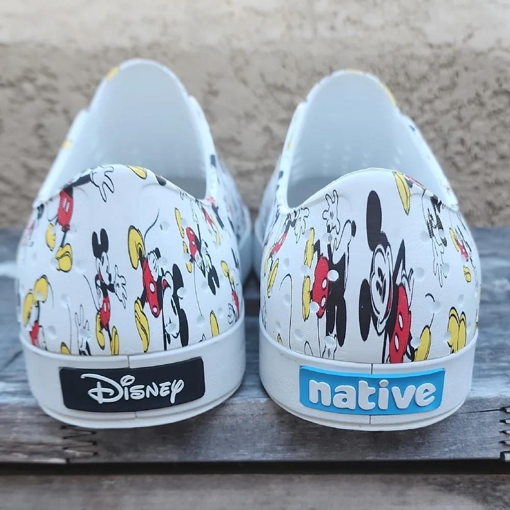 Disney Mickey Mouse Slip On Sneakers by Native Size 9